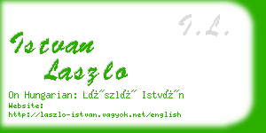 istvan laszlo business card